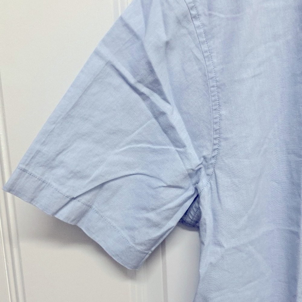 14th & Union Short Sleeve Button Down Shirt, X-Large, Light Blue - Picture 4 of 13